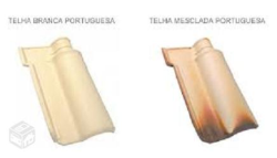 Telha Portuguesa Mesclada e Branca R$ 1,25
